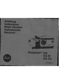 Leica Pradovit 153 manual. Camera Instructions.